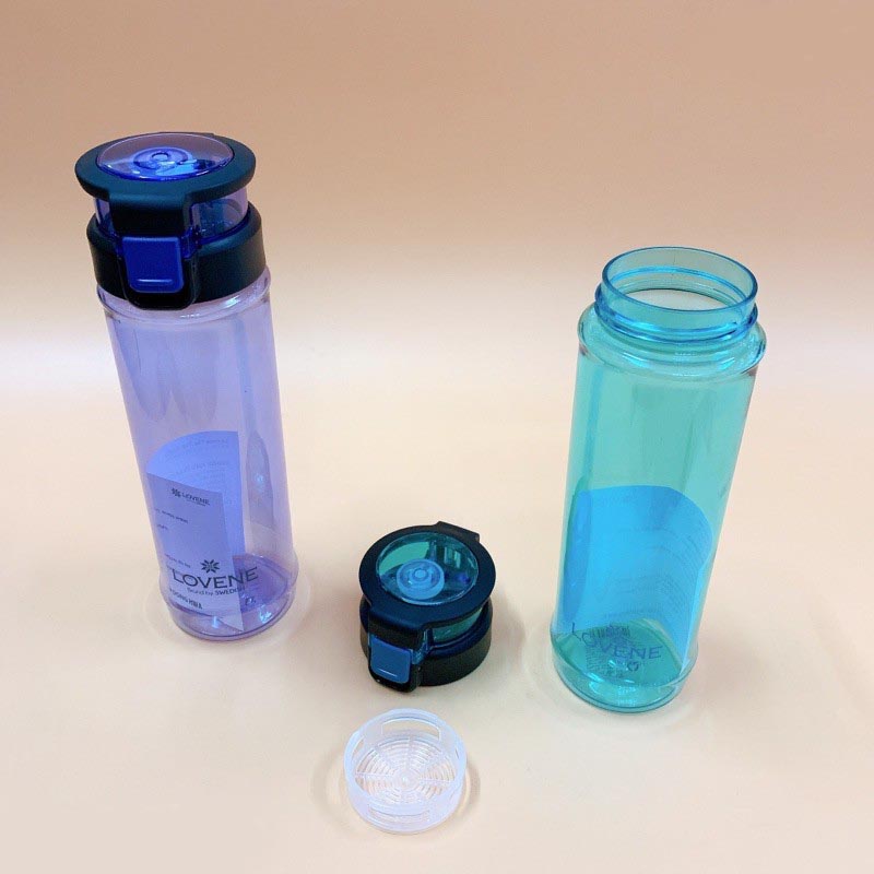 Bình Nước Nhựa Thể Thao Ấn bật nắp Lovene dung tích 730ml DHXL-1715 màu sắc, có lõi lọc