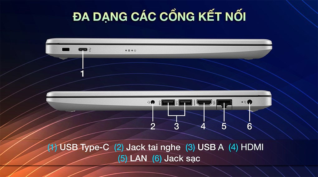 Máy Tính Xách Tay Laptop HP 240 G9 Bạc - Hàng Chính Hãng