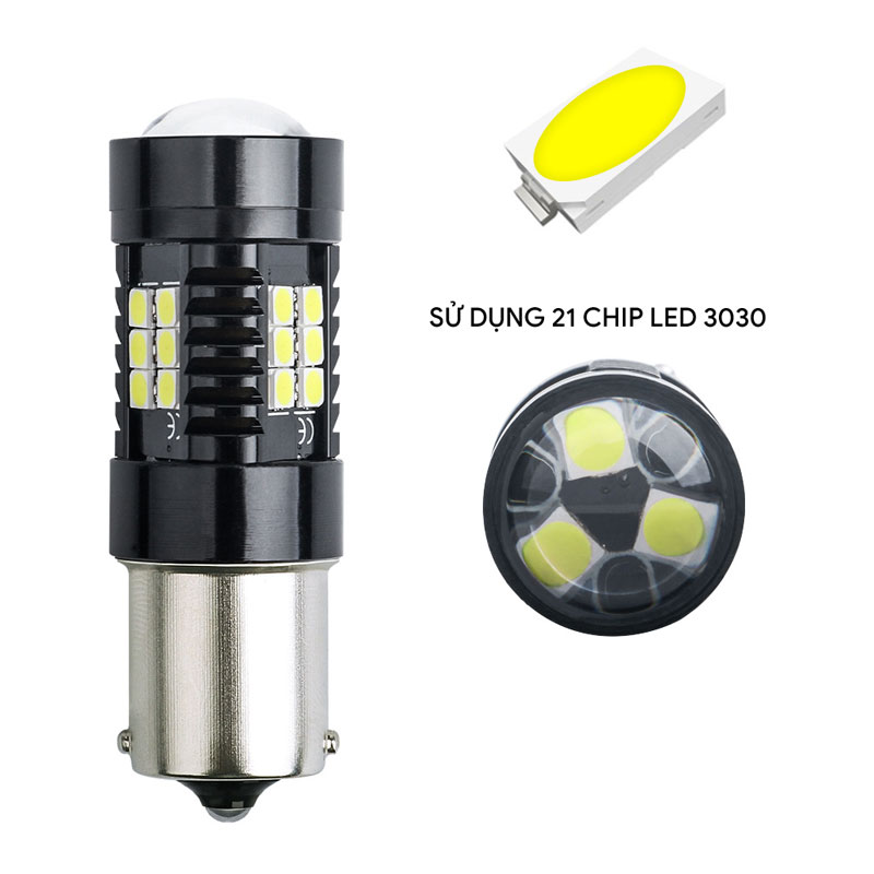 Đèn LED chân 1156 1157 T20 7743 3157 chip 3030 T203030-21