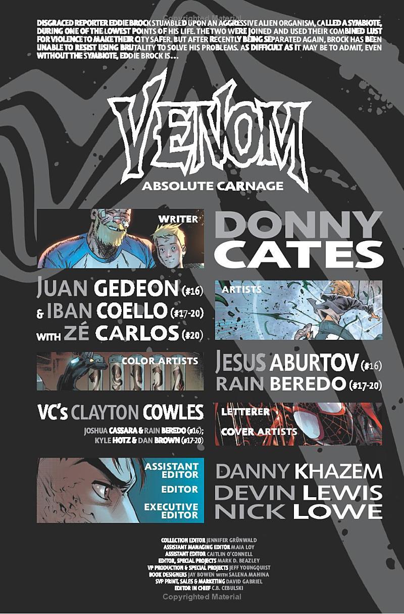 Venom By Donny Cates Vol. 3: Absolute Carnage