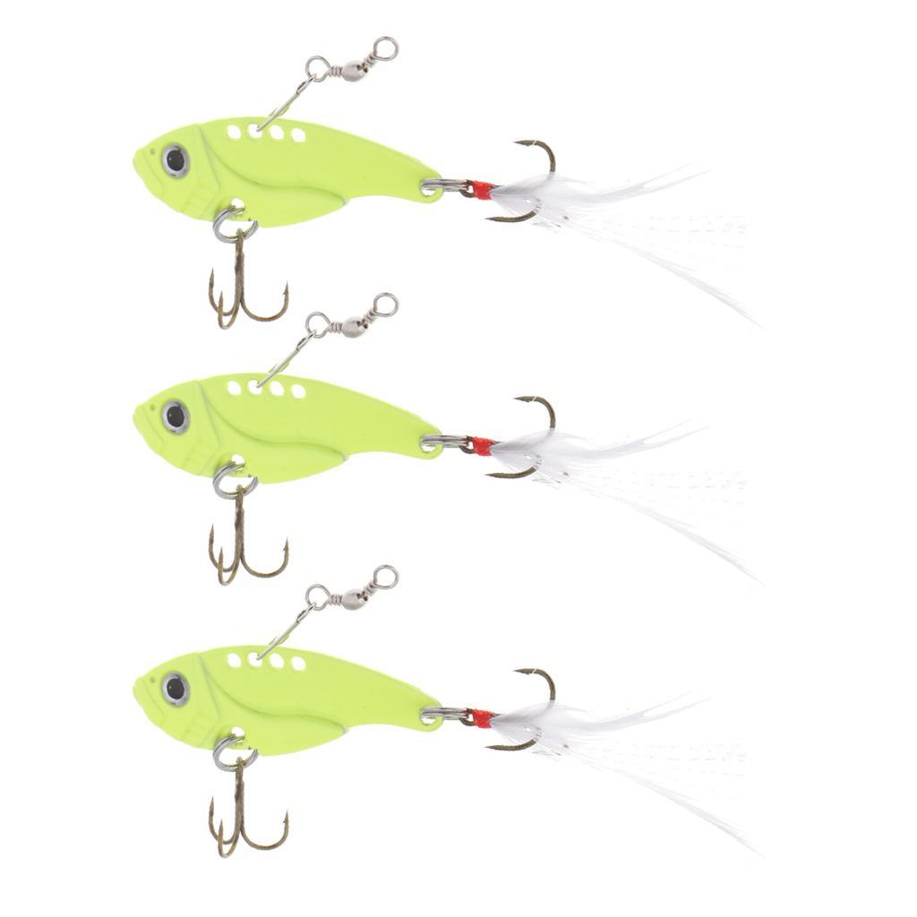 Metal Fishing Lures VIB Hard Artificial Bait Crankbait Tackle 12g