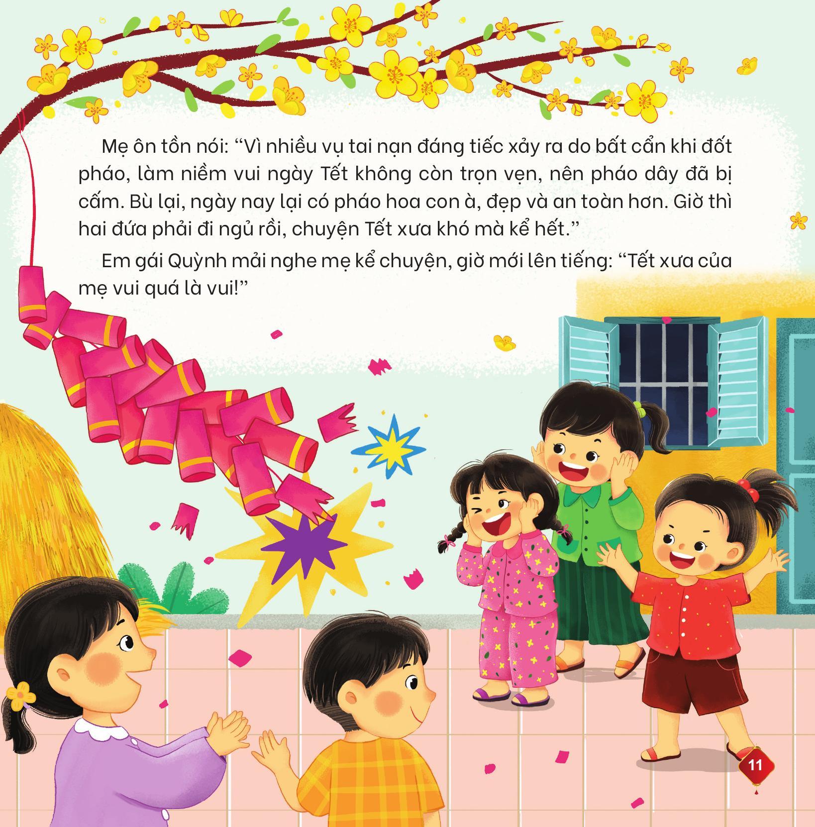 Sách - Đọc Sách Ngày Xuân, Quây Quần Đón Tết - Pháo Hoa Đêm Giao Thừa - Bìa Cứng