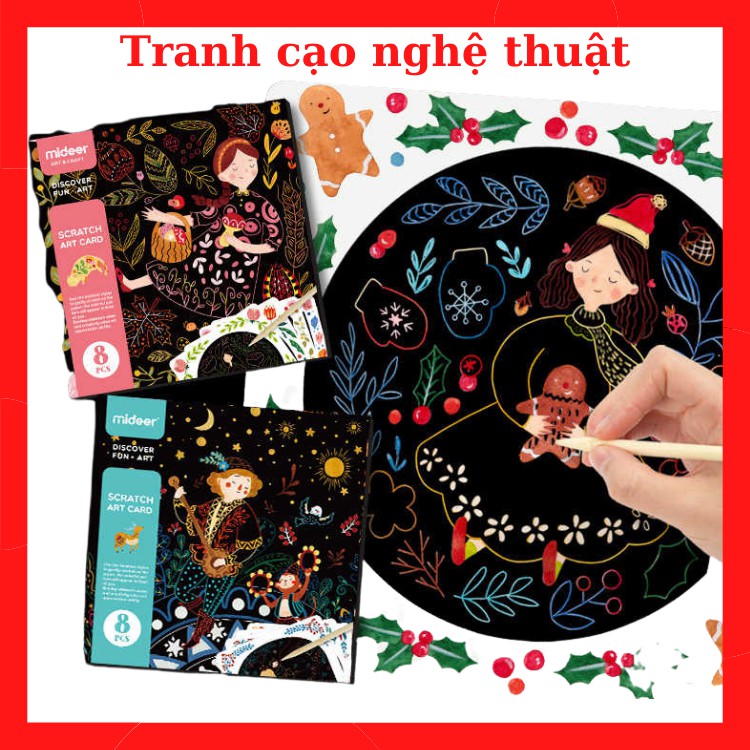 Bộ tranh cạo nghệ thuật - Đồ chơi trí tuệ - Đồ chơi giáo dục