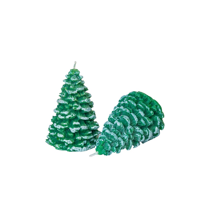 Combo 2 nến thơm hình cây thông Noel Miss Candle FTRAMART MIC6170 , thích hợp trang trí giáng sinh