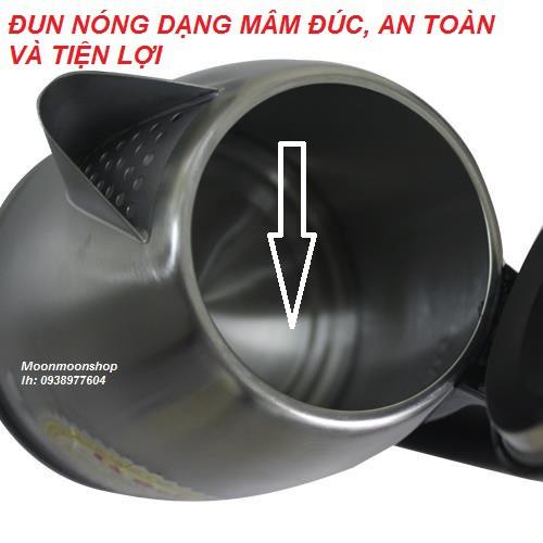 Ấm đun nước siêu tốc Gali dung tích 1,8 lít, inox 304, GL-0018C