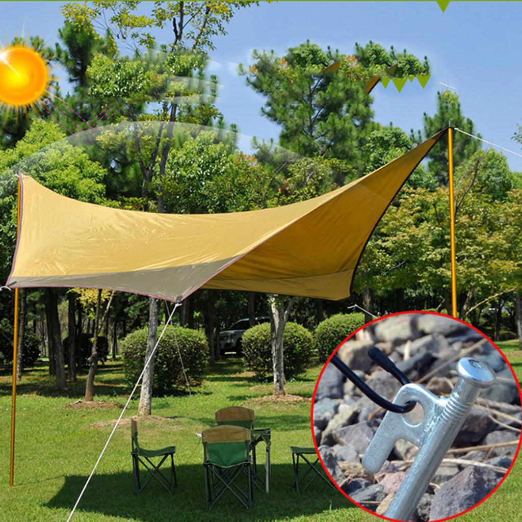 2x4 Pieces Outdoor Camping Tent Stakes Awning Tarp Ground Nails Pegs Pins 40cm
