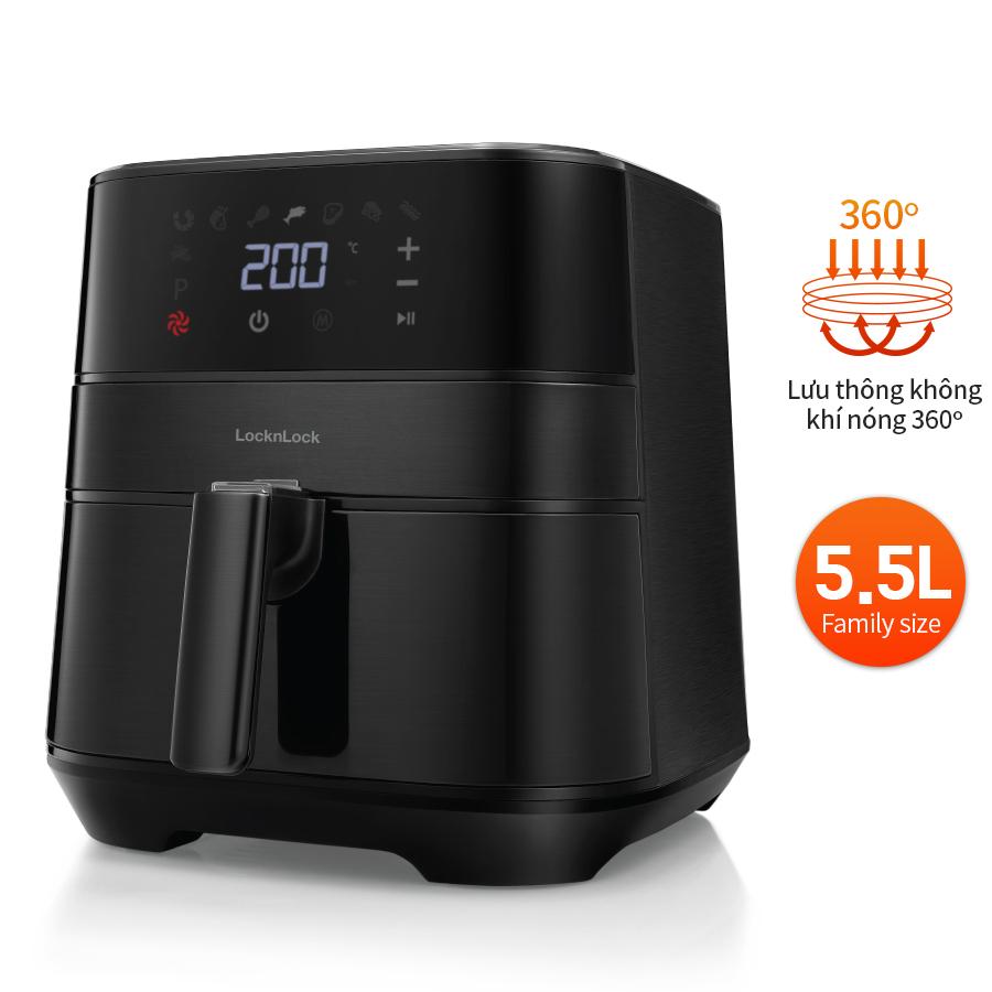 Nồi chiên không dầu LocknLock EJF284BLK - Hàng chính hãng