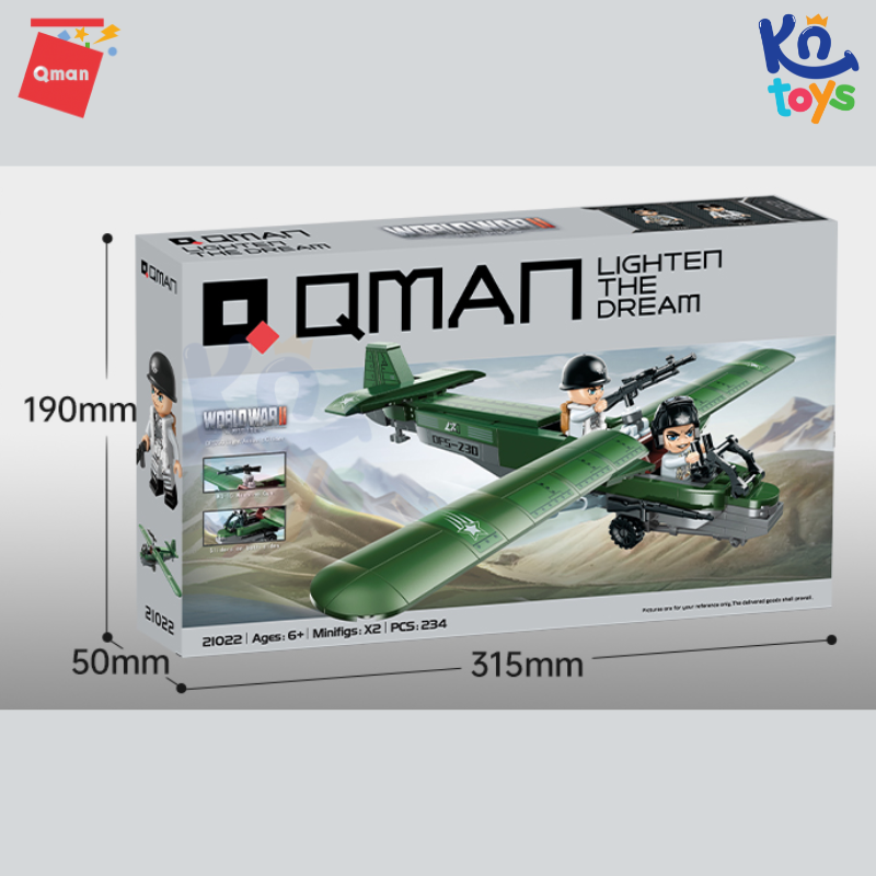 Đồ chơi xếp hình, lắp ráp Qman 21022 – Tàu Lượn Tấn Công