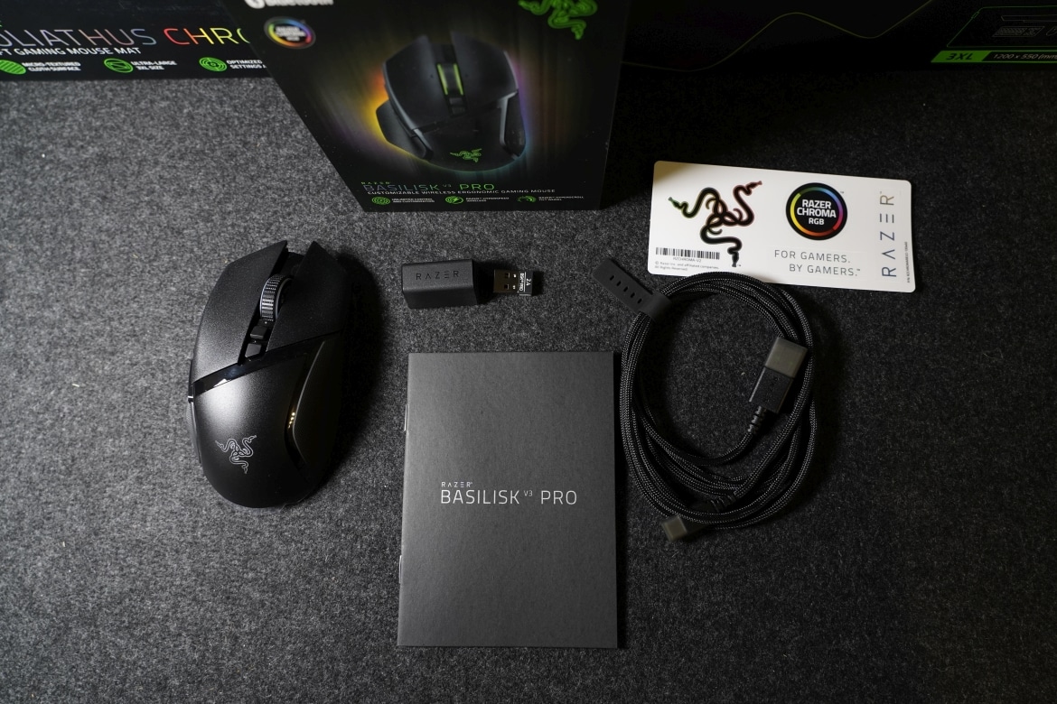 Chuột không dây Razer Basilisk V3 Pro-Ergonomic Wireless Gaming Mouse_Mới, hàng chính hãng