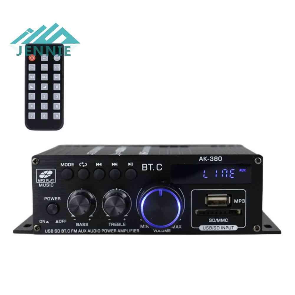 Bộ Khuếch Đại Âm Thanh Kỹ Thuật Số Kết Nối Bluetooth AK380 40W + 40W