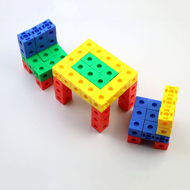 Bộ đồ chơi xếp hình thông minh hình vuông 100 viên 2x2x2cm, 200 viên 2x2x2cm - hàng chính hãng dododios