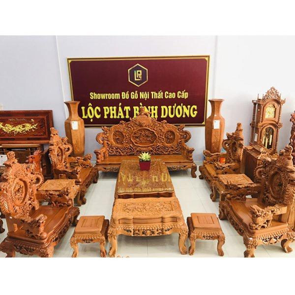 Bộ bàn ghế phòng khách Rồng Đỉnh - BG083