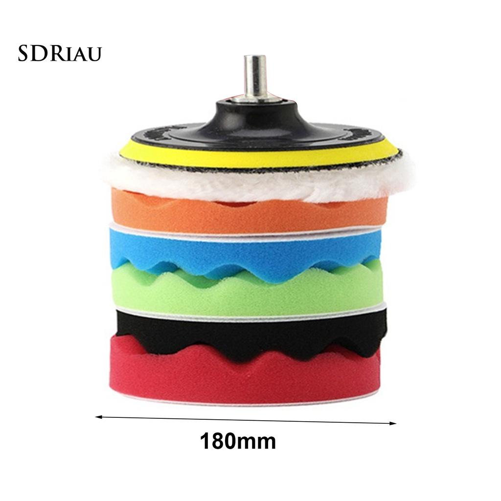 Bộ 7 Miếng Xốp Đánh Bóng Xe Hơi 7 Inch