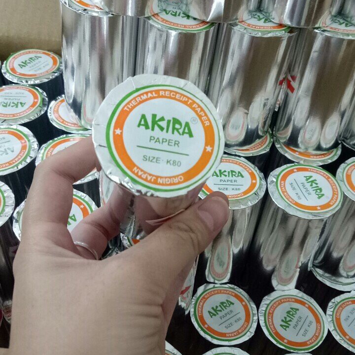 Giấy in hóa đơn nhiệt K80 Akira - Hàng Nhập Khẩu