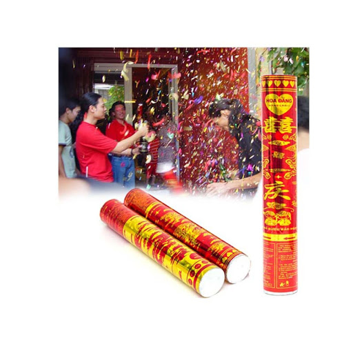 Set 2 ống phụt giấy kim tuyến