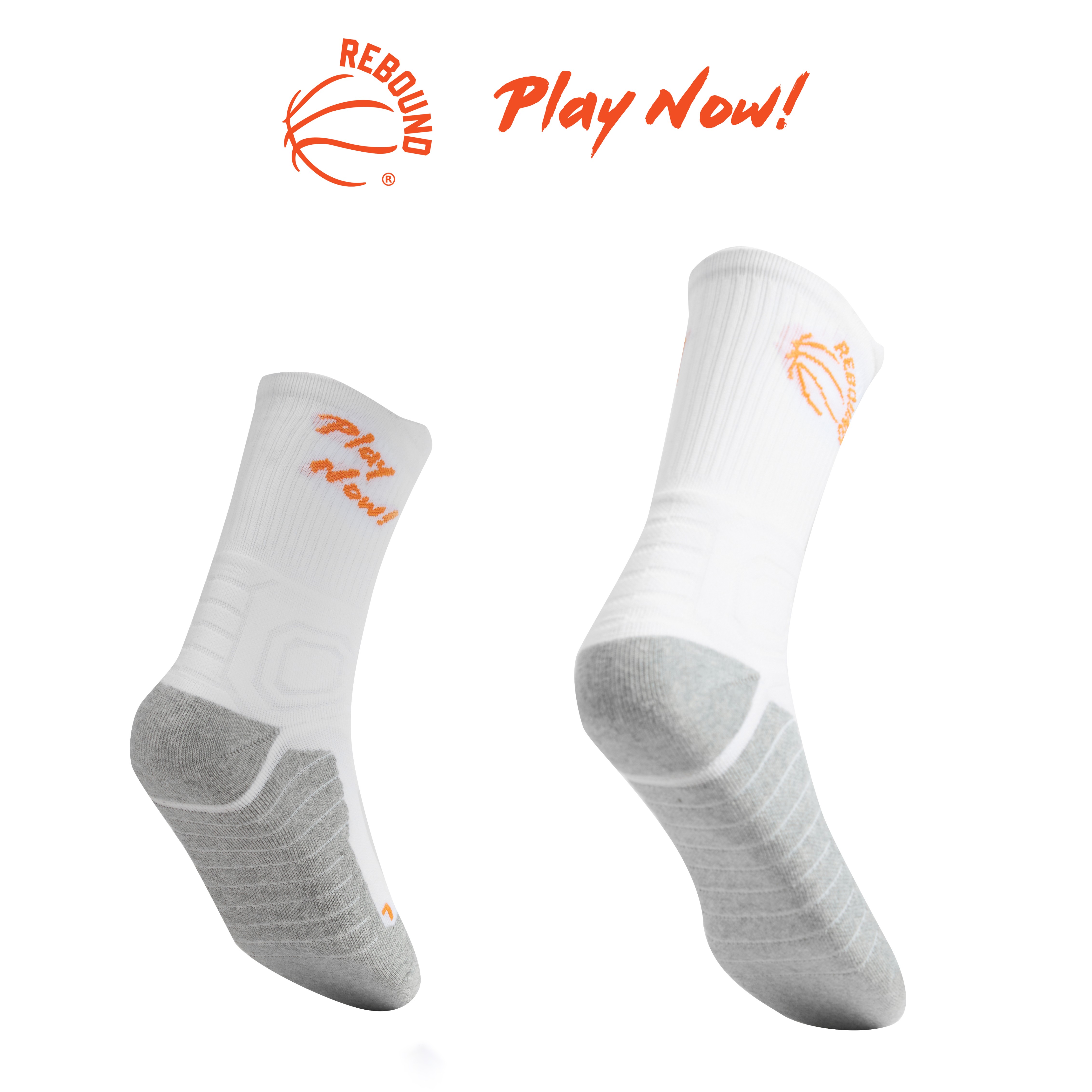 Vớ Rebound - Play Now! Nylon V1 Đệm phân vùng theo chân Lưới thoáng khí mát mẻ Rãnh chống trượt Không lưu mùi khó chịu
