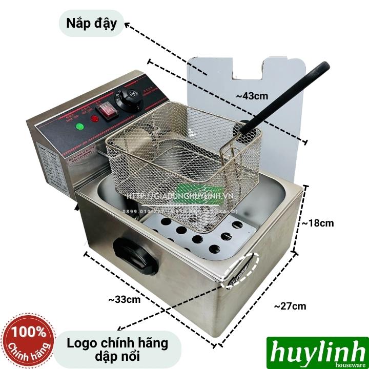 Bếp chiên nhúng đơn ngập dầu ETON ET-ZL1 - Dung tích 6 lít - Inox 304 - Hàng chính hãng