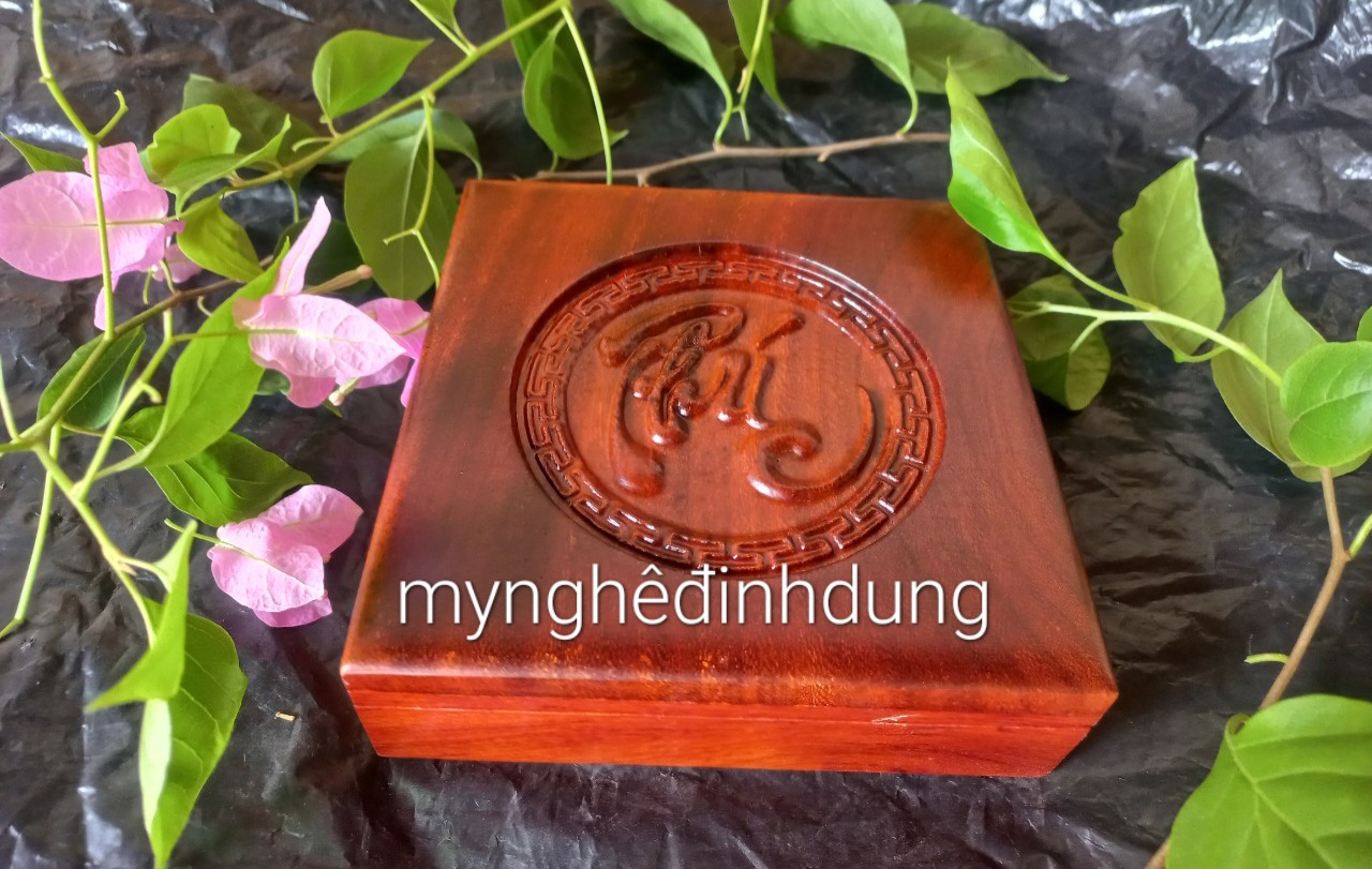 Vòng đeo tay 16ly  bằng gỗ hoàng đàn tuyết lạng sơn +hộp đựng Vòng  gỗ hương đẹp long lanh