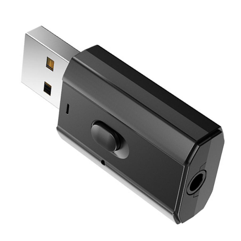 Bluetooth USB Adapter CSR 5.0 USB Dongle Bluetooth Receiver Transfer Wireless Adapter for Laptop PC Support for Windows 10/8/7/Vista/XP