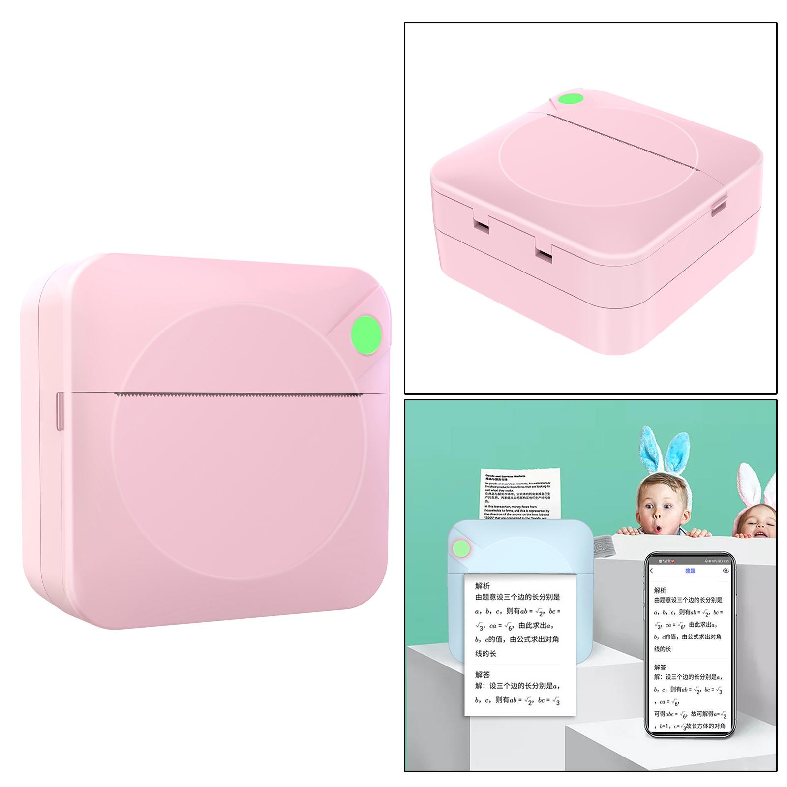 Mini Pocket Photo Printer BT Connection for Picture DIY Handcraft List Journal Notes Memo Receipt Paper Study English Version