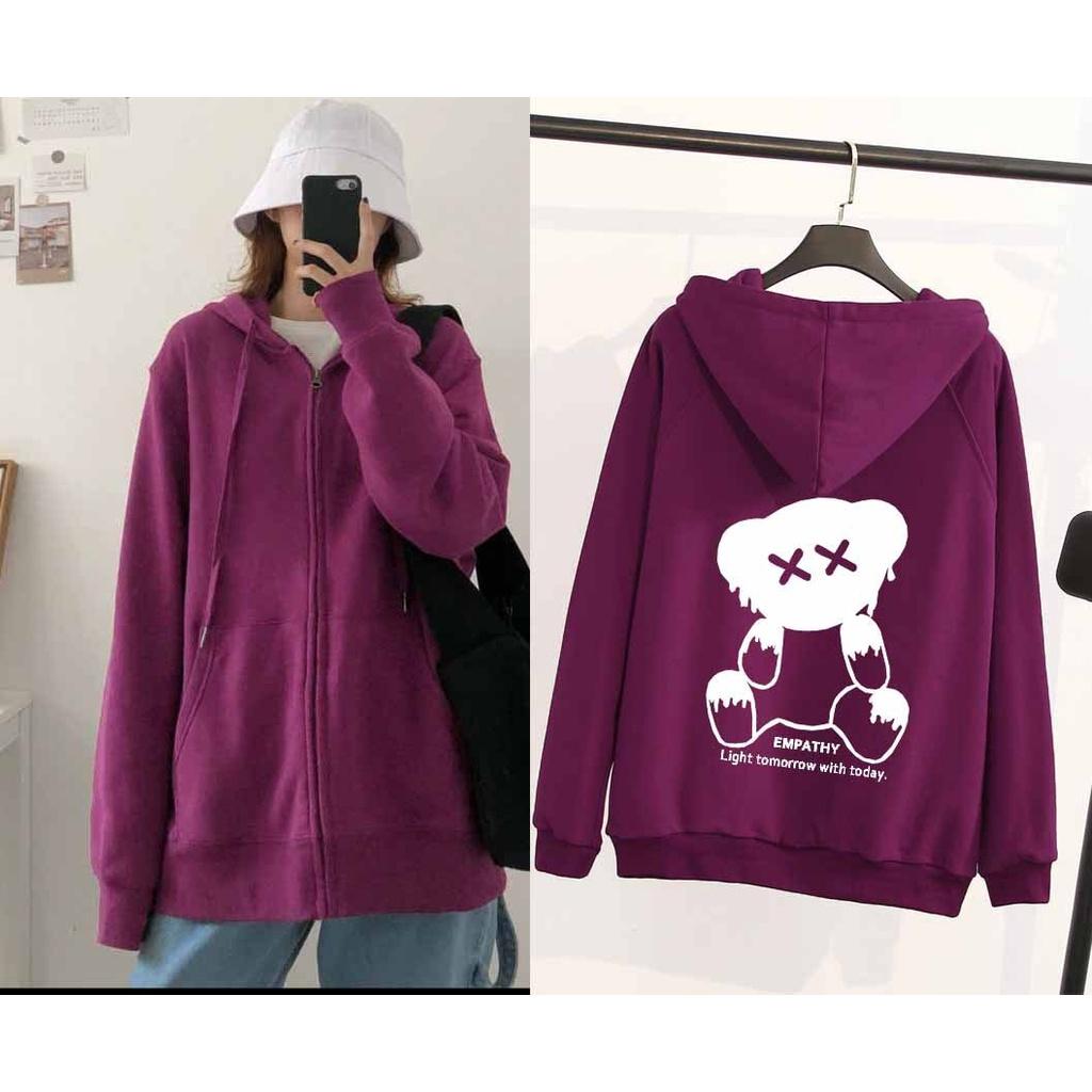 Áo khoác nam nữ unisex ép hình Gấu hoạt hình đơn giản siêu cool ngầu phù hợp với mọi dáng người - áo gió che nắng chemưa