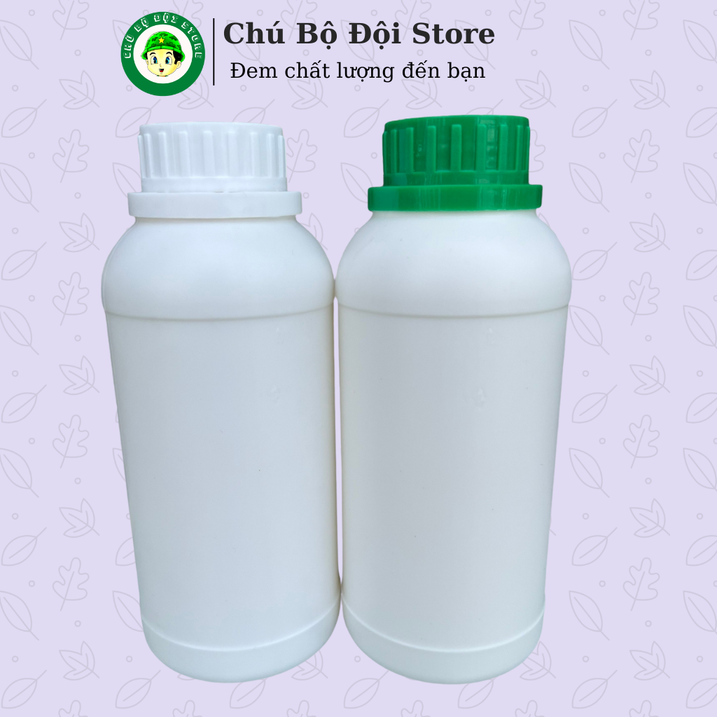 Combo Chai Nhựa HDPE (250ml - 500ml - 1000ml) Có Nắp + Seal Chống Tràn