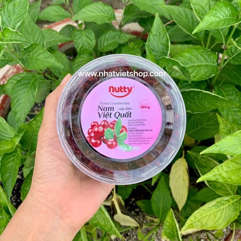 Nam Việt Quất Sấy Khô Nutty 180g