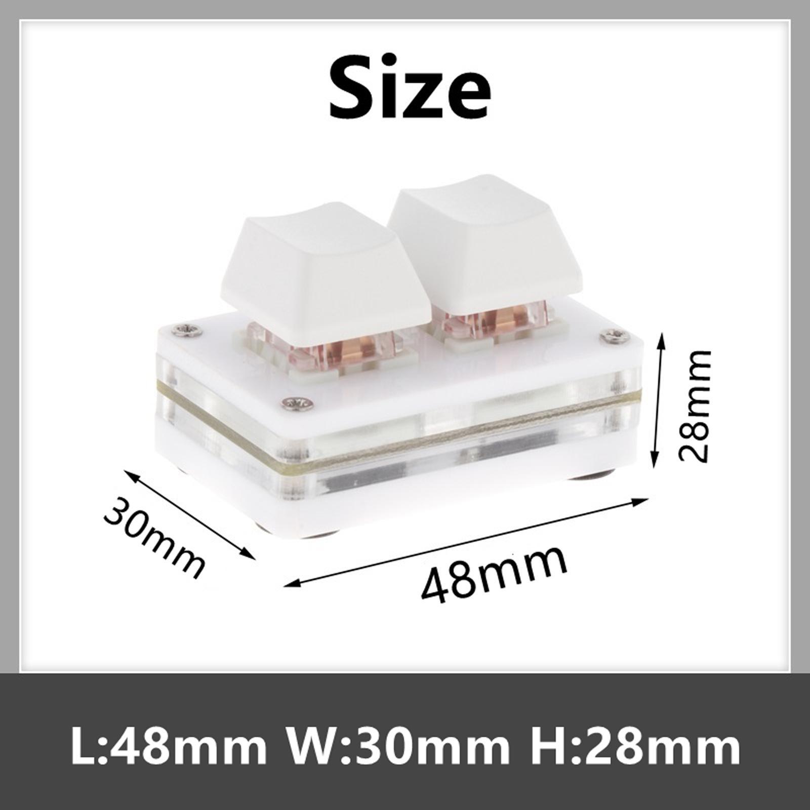 2-Key Mechanical Gaming Keypad Hot Swap Programming