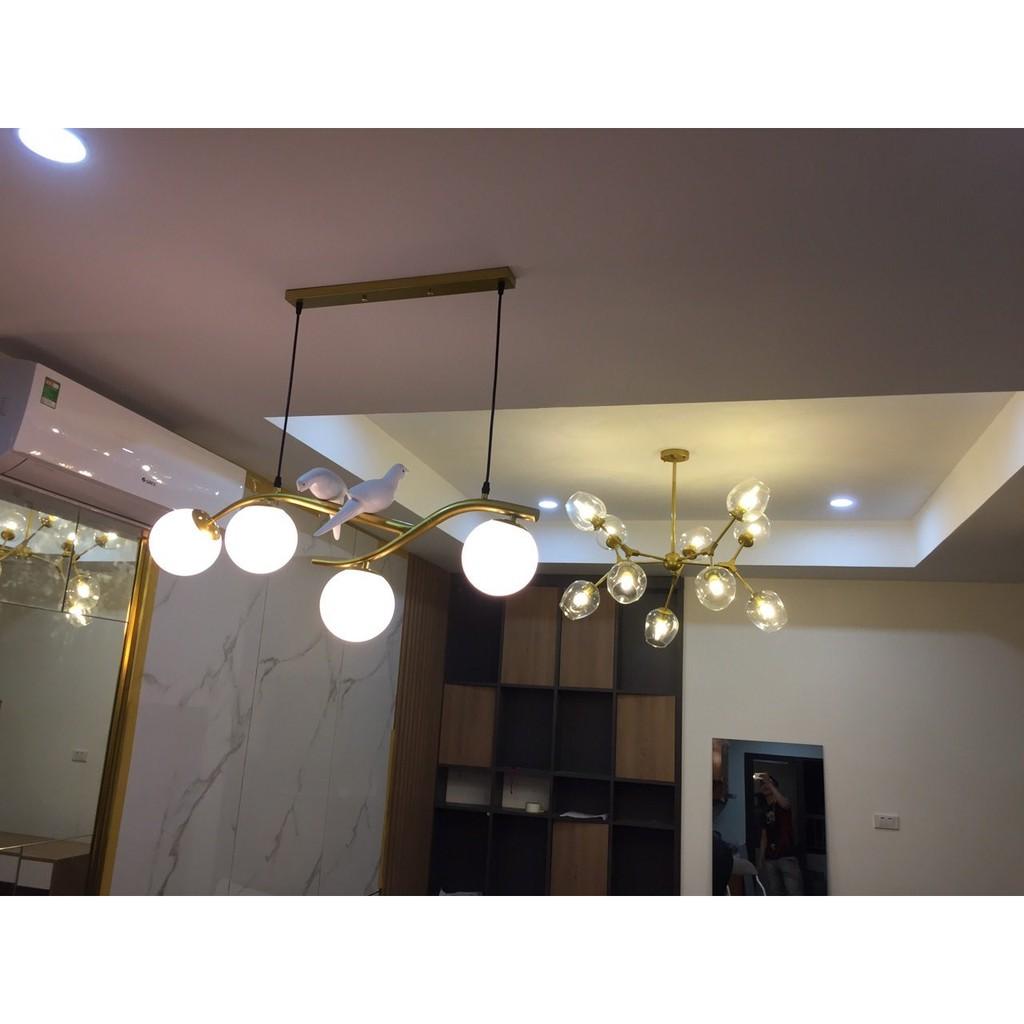 Đèn thả trần,đèn trang trí,đèn thả bàn ăn,đèn chim- Đèn chùm chim đôi, đèn chùm phòng khách, phòng ăn