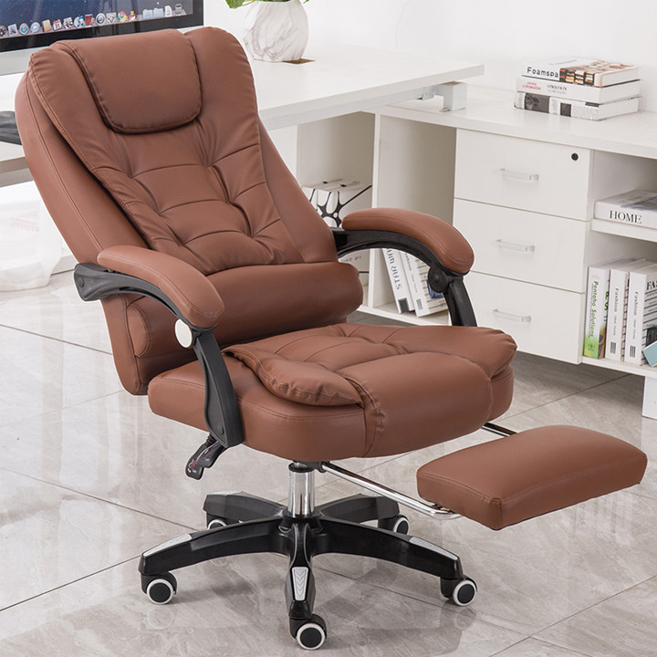 Ghế văn phòng có chế độ massagge 7 điểm siêu hấp dẫn Màu cơ bản ngẫu nhiên nâu đen