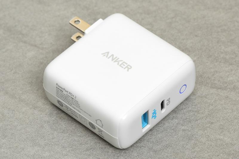 Adapter sạc 2 cổng USB Type-C PD 18W Anker PowerPort PD+2 A2626 Trắng - Hàng chính hãng