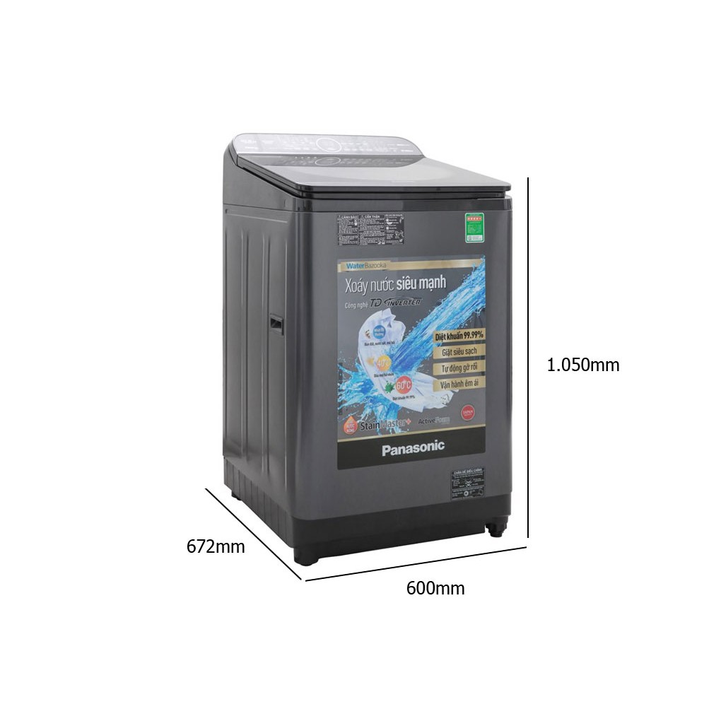- Máy Giặt Cửa Trên Panasonic 11KG NA-FD10XR1LV - Hàng Chính Hãng
