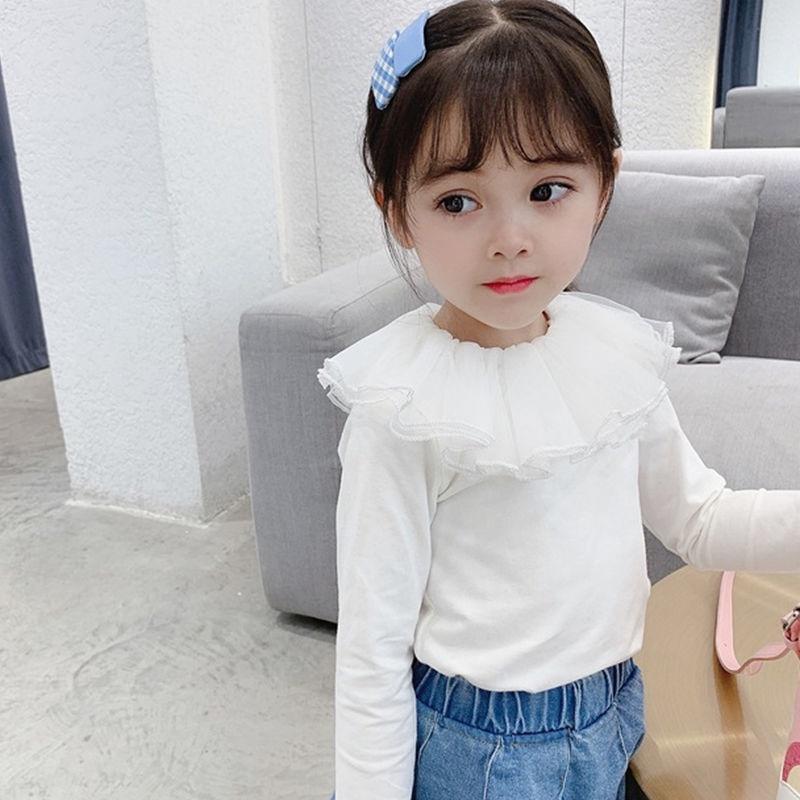 ATG28 Size90-130 (9-25kg) Áo thun dài tay bé gái (Kiểu dáng Hàn Quốc) Thời trang trẻ Em hàng quảng châu