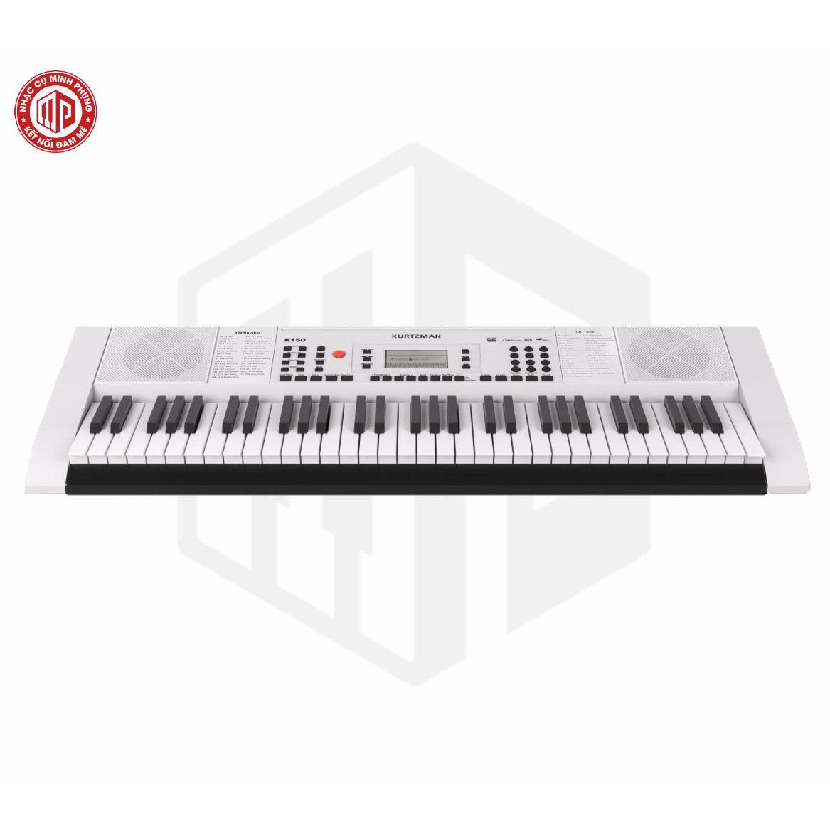 Đàn Organ điện tử/ Portable Keyboard - Kzm Kurtzman K150 - Best keyboard for Beginner - Màu trắng (WH) - Hàng chính hãng