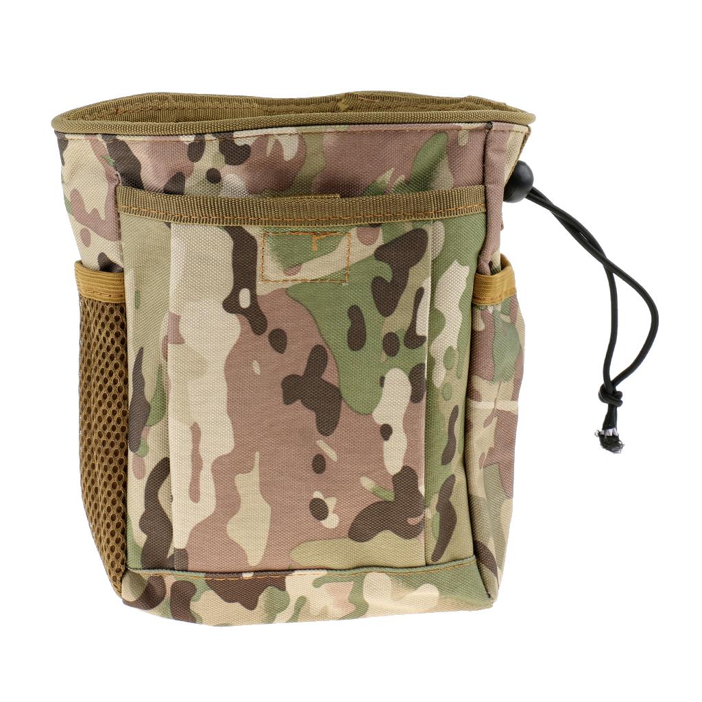 MOLLE Pouch Drawstring Dump Drop Bag Utility Outdoor Hunting Magazine Pouch