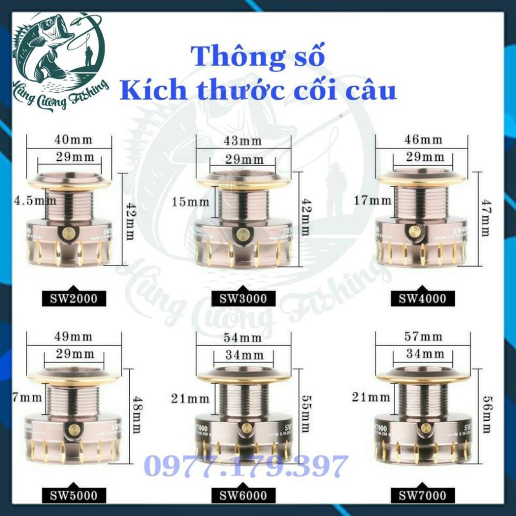 Máy Câu Cá Deukio SW Độ Núm Tròn Kim Loại