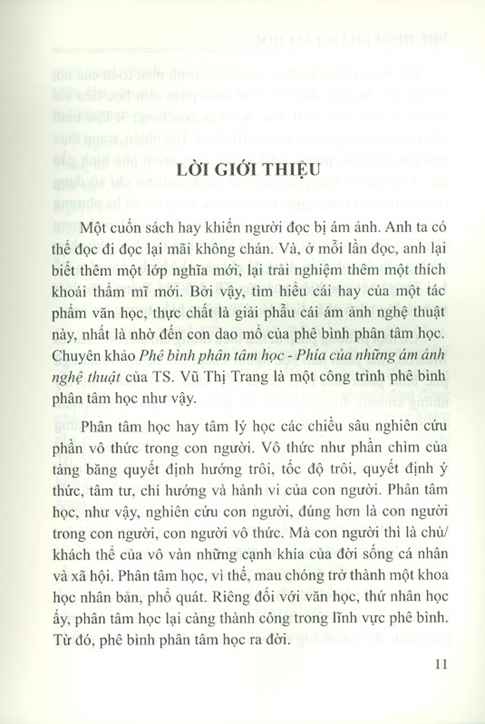 Phê Bình Phân Tâm Học - Phía Của Những Ám Ảnh Nghệ Thuật