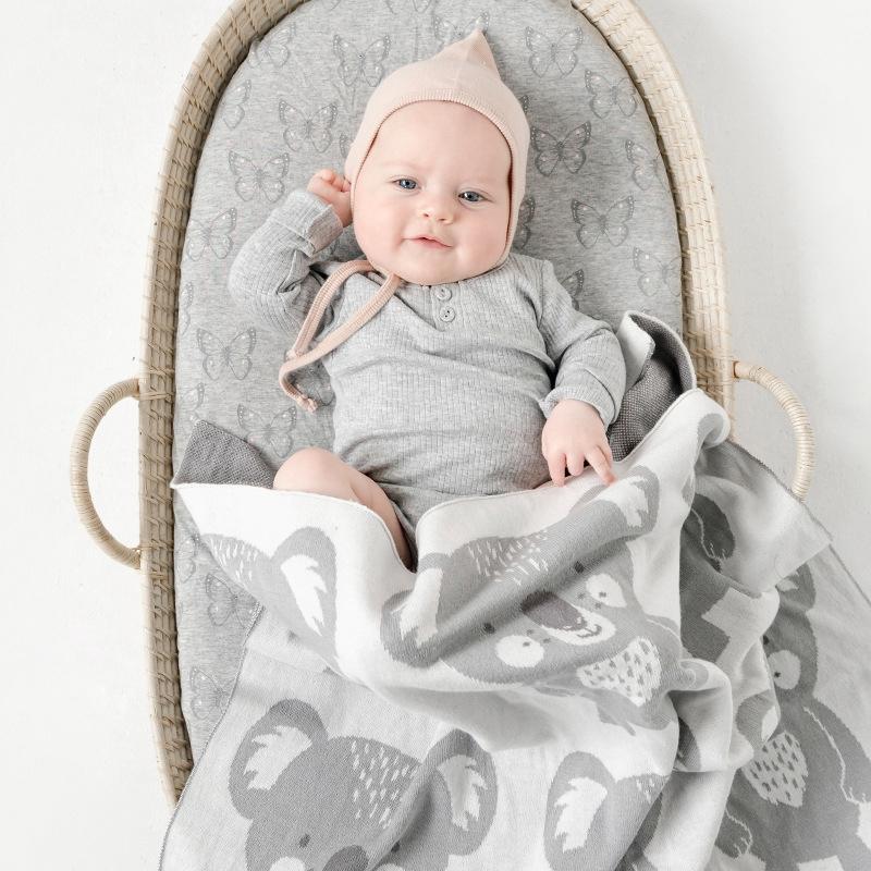 MOTOHOOD Chăn Cho Bé & ĐẦM SƠ SINH Mềm Mại Đan Chăn Mùa Đông Đặc Bộ Chăn Ga Gối Chăn Chần Bông Cho Trẻ Sơ Sinh Chăn Ga Gối