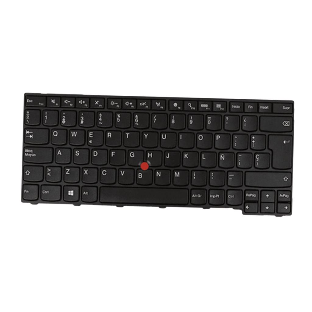 Plastic Notebook Laptop Keyboard Spanish Part Black For Lenovo Thinkpad