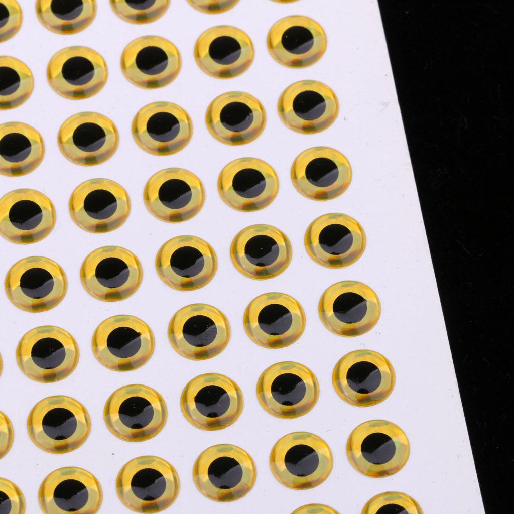 3D Holographic Lure Eyes for Fishing Bait Fly Tying Jigs Crafts Doll