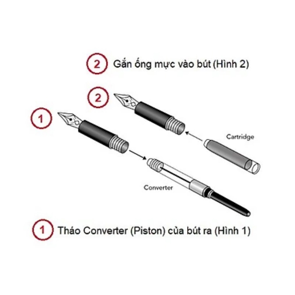 Converter bơm mực cho bút máy Preppy