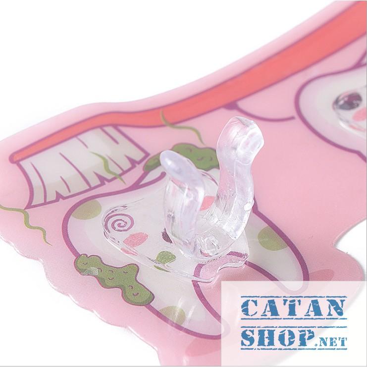 Miếng dán tường HÌNH CHIẾC RĂNG treo bàn chải đánh răng, móc treo vật dụng gia đình siêu tiện lợi, tiết kiệm không gian