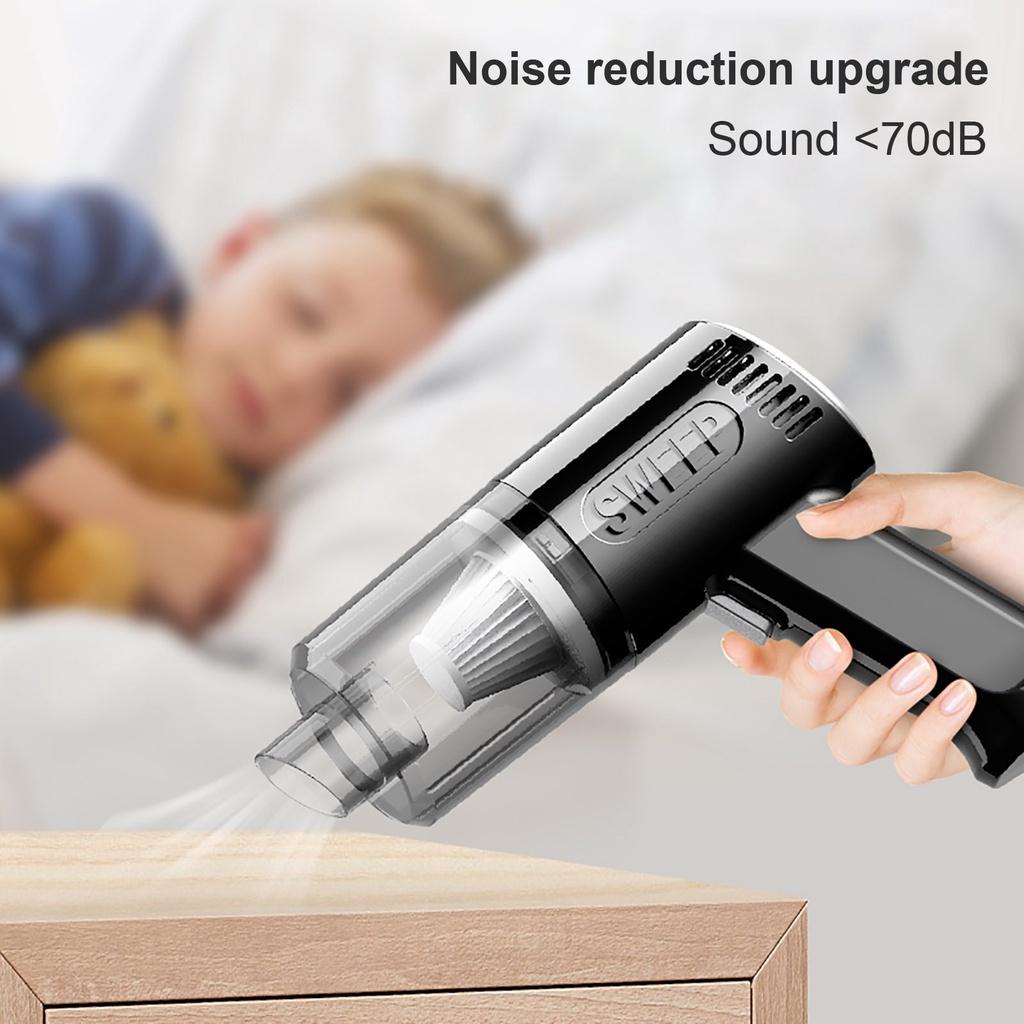 Cầm tay có thể sạc lại cho ô tô tại nhà Máy hút bụi ô tô cầm tay sử dụng kép 2000mAH Dung lượng pin 120W USB Tiện ích Phụ kiện
