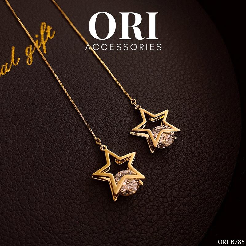 Bông tai nữ dáng dài Ngôi sao đính đá Mervyn thời trang ORI ACCESSORIES B285