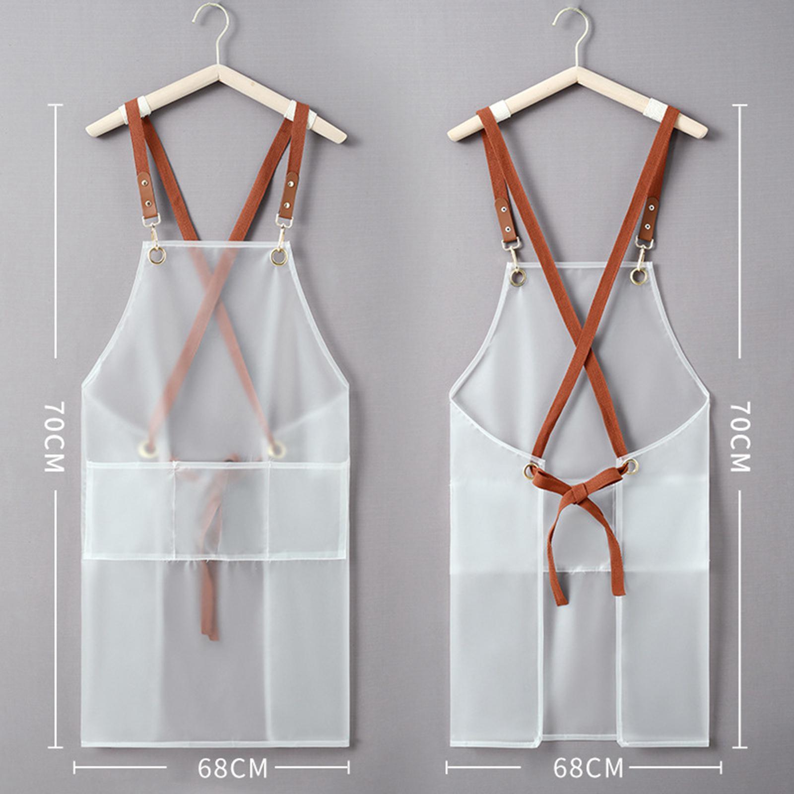 Chef Apron Cooking Apron BBQ Apron Bib Apron Cross Back Durable Baking Apron