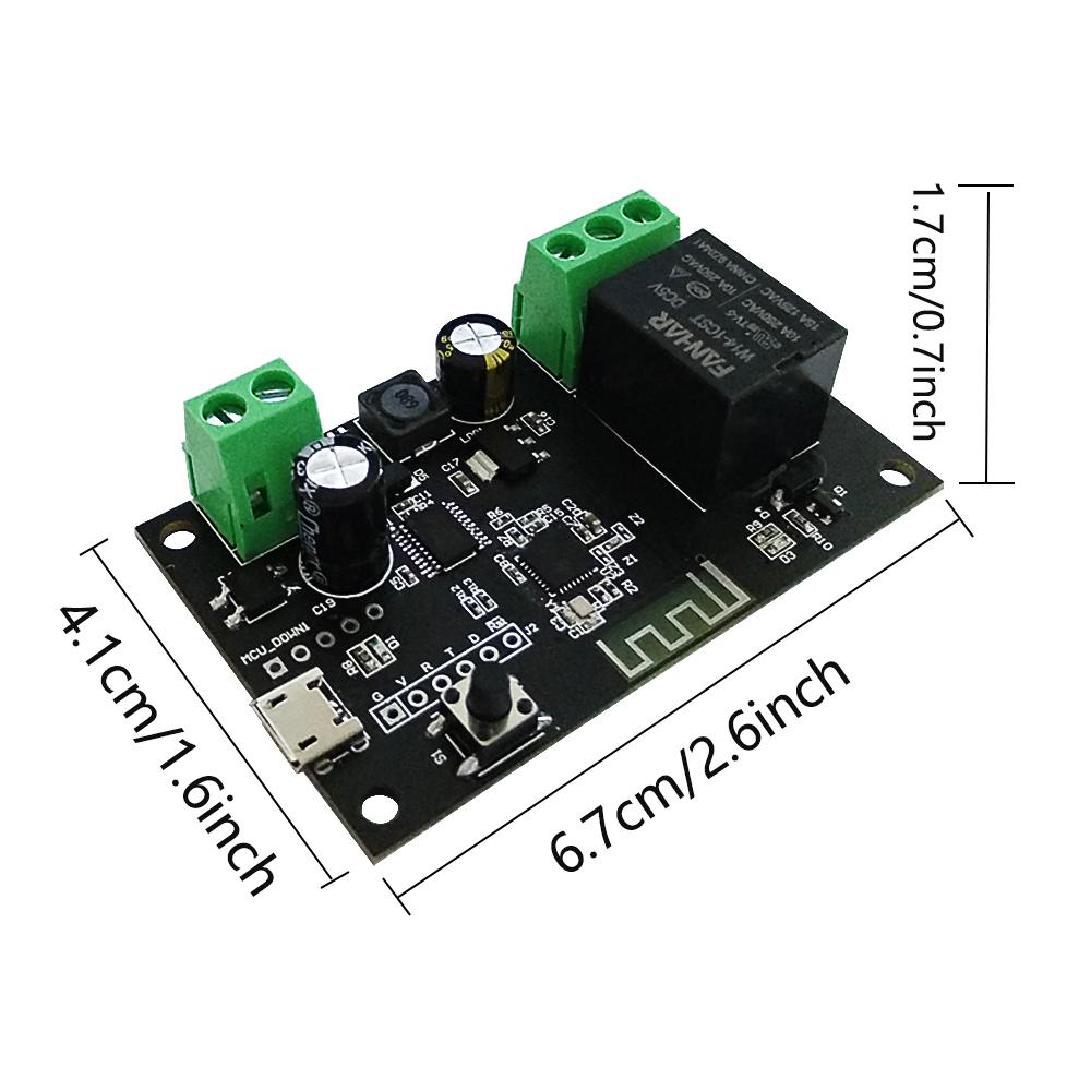 XMô-đun chuyển mạch không dây kết nối wifi DC5V 12V 24V 32V, điều khiển từ xa