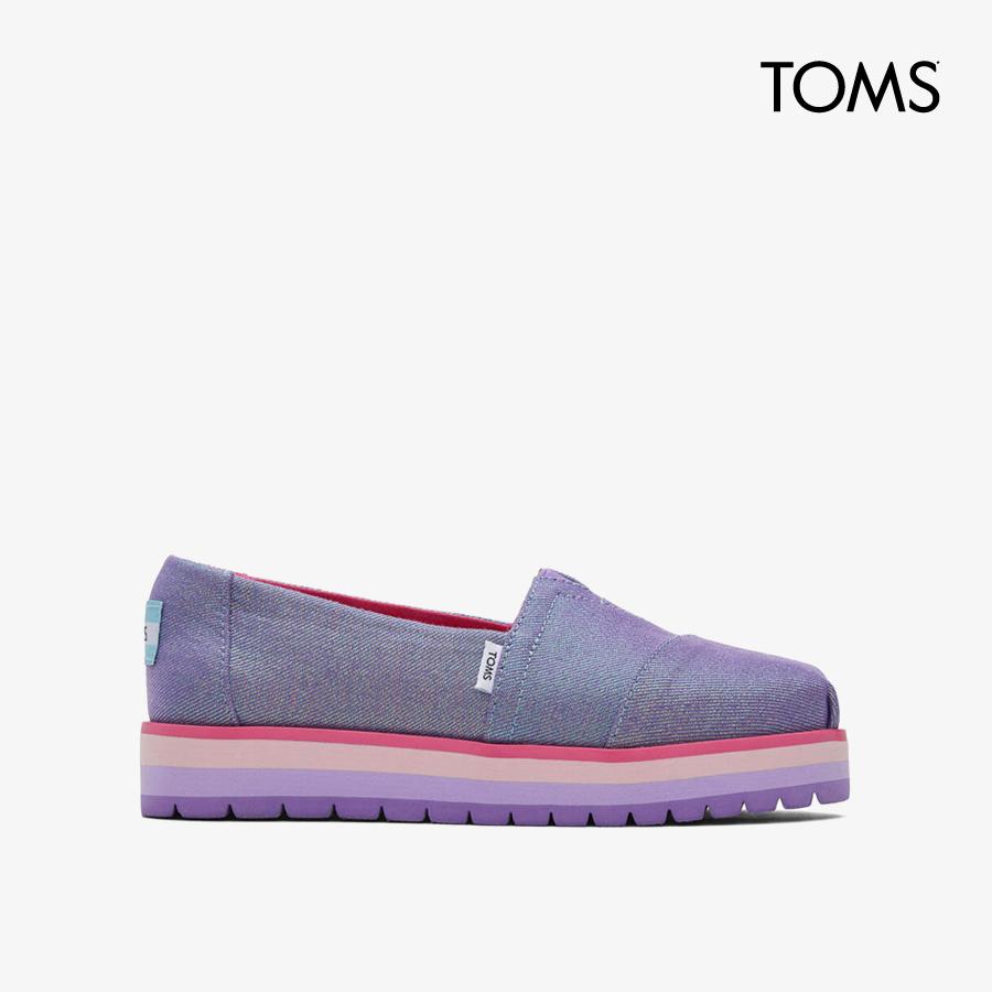 Giày Lười Bé Gái TOMS Alp Platform - Tím - 35