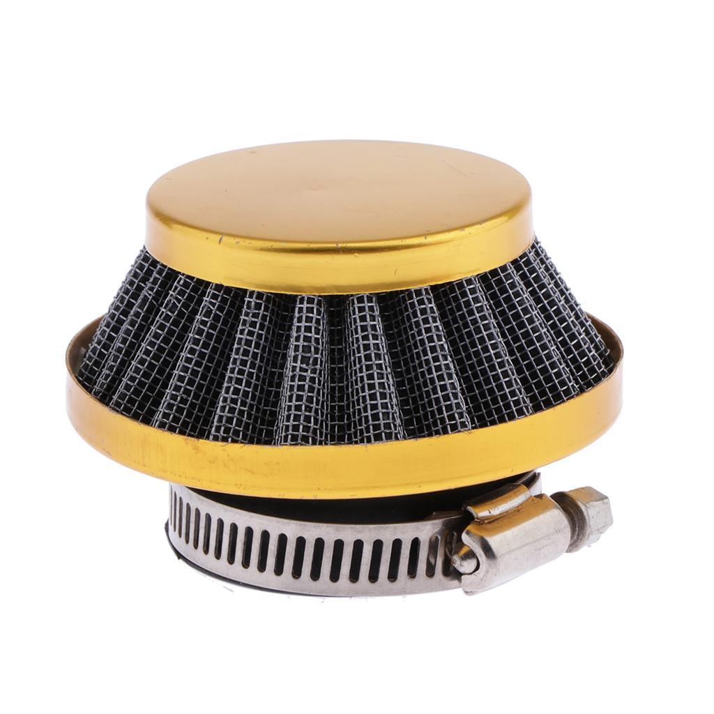 Air Filter Motorcycle Moped Motorbike 35mm Carburetor Inlet Intake Yellow