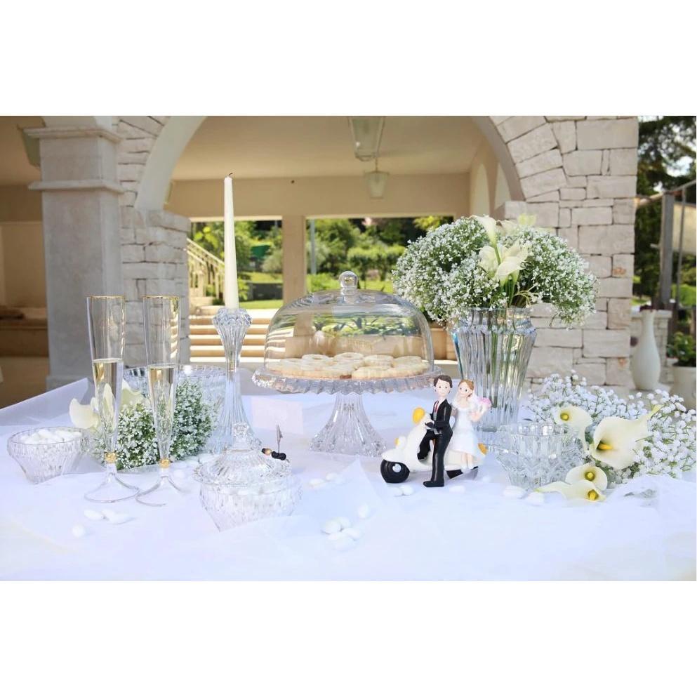 Bình Hoa Pha Lê Cao Cấp Rogaska, Lọ Hoa Thủy Tinh Đẹp Trang Trí Bàn Tiệc, Phòng Khách, Sang Trọng, Cao 25cm, Nhập Đức