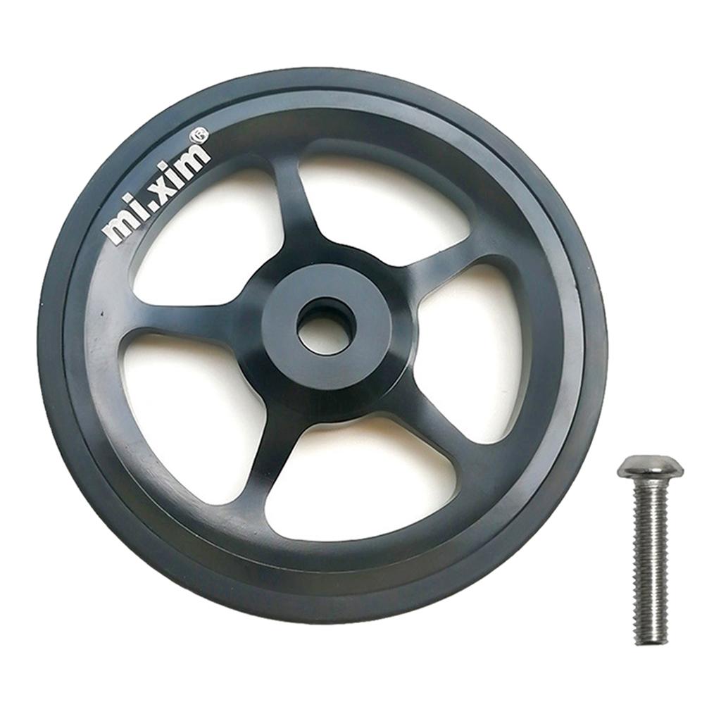 2x Folding Bicycle Easy Wheel Alloy Bike Refit Easywheel For Brompton Pushing Transport Wheels